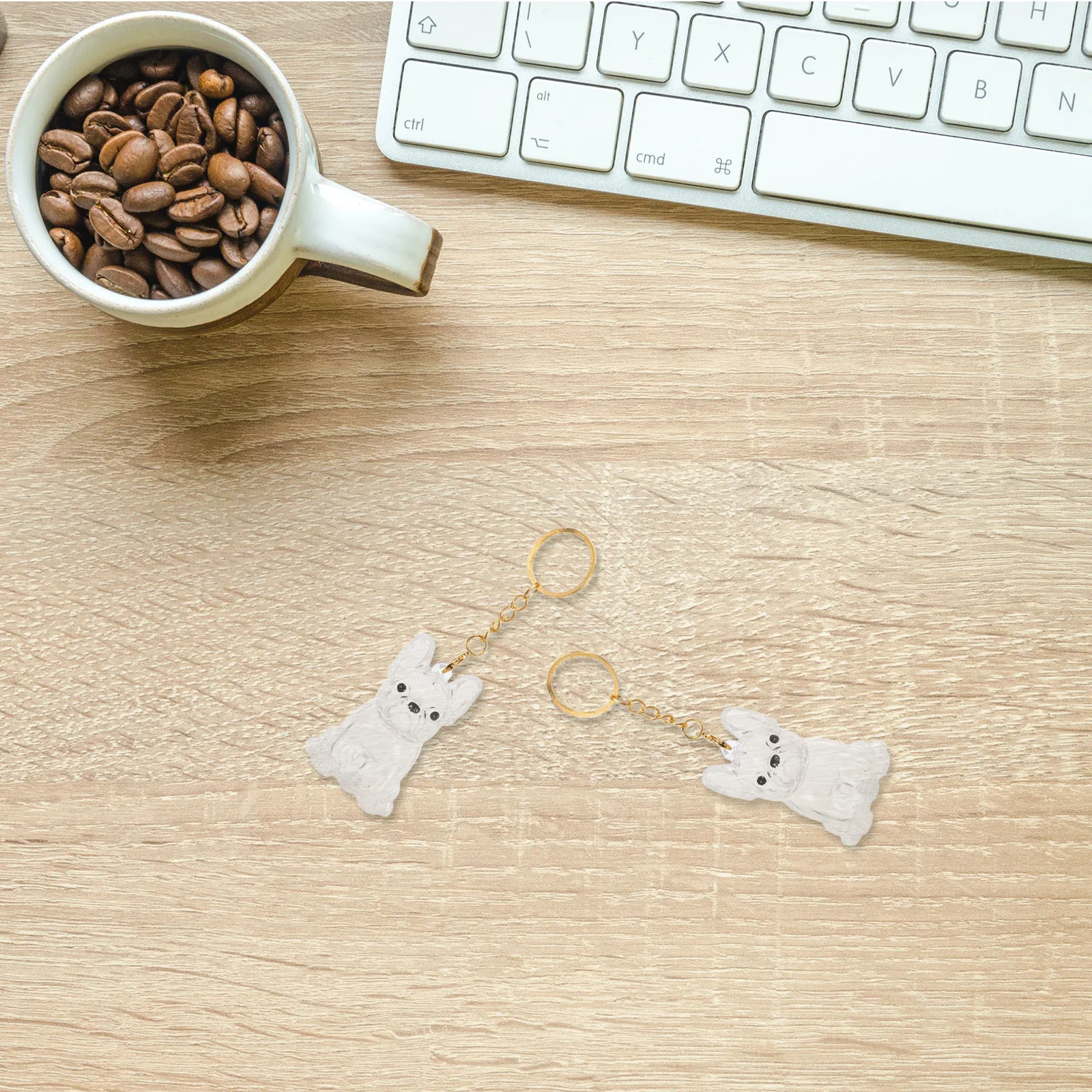 

2pcs Dog Storage Box Keychain Transparent Hair Keepsake Pendant Mini Urn For Pet Memorial Locket Charm Capsule Travel-Friendly