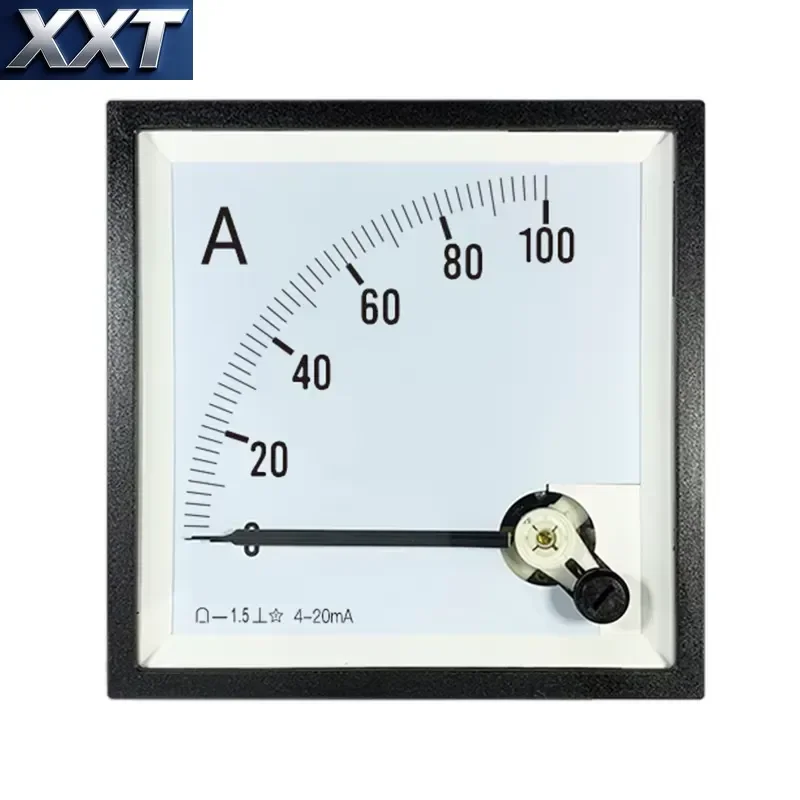XXT Customized Pointer Type Ammeter DC 4-20mA Input ABS 0-500A Current Analyze Test Instrument Analog Panel Meter 5W 1.5%