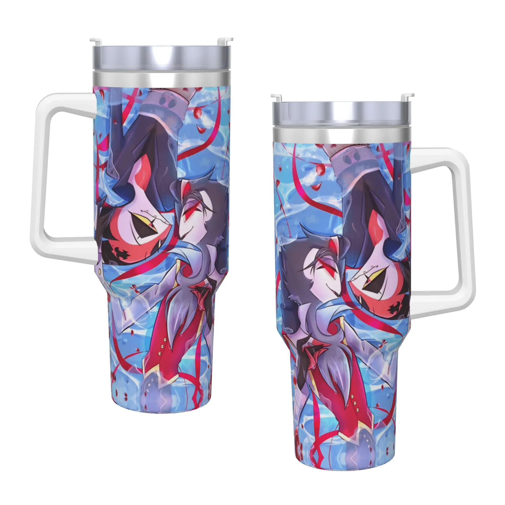 

Stainless Steel Tumbler Stolitz water Car Mugs With Straws Helluva Boss Travel Cold Drink Water Bottle Insulated Coffee Mug