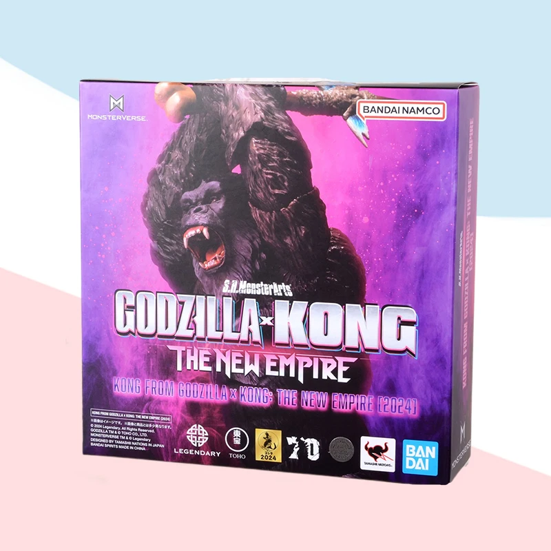

Bandai Original S.H.MonsterArts SHM GODZILLA KONG THE NEW EMPIRE 2024 Full Action Anime Model Kit Finished Toy in Stock