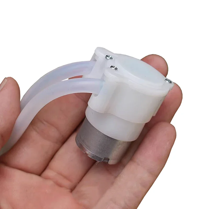 Mała mini pompa perystaltyczna dozująca DC 3V 3.7V 5V 6V, mikro samozasysająca pompa do odsysania cieczy, laboratoryjna pompa do wyciskania tuszu, pompa do pobierania próbek.