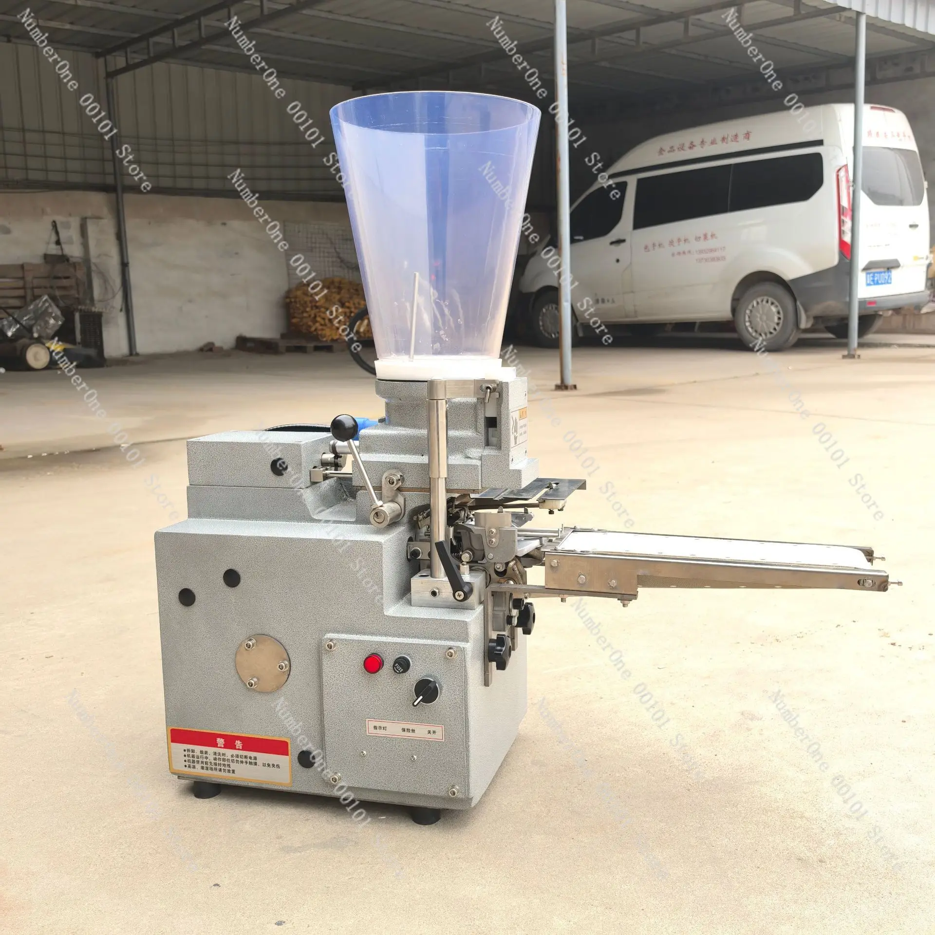 Commercial japanese-style semi-automatic dumpling maker - small desktop steamed & pan-fried dumpling machine - export-quality