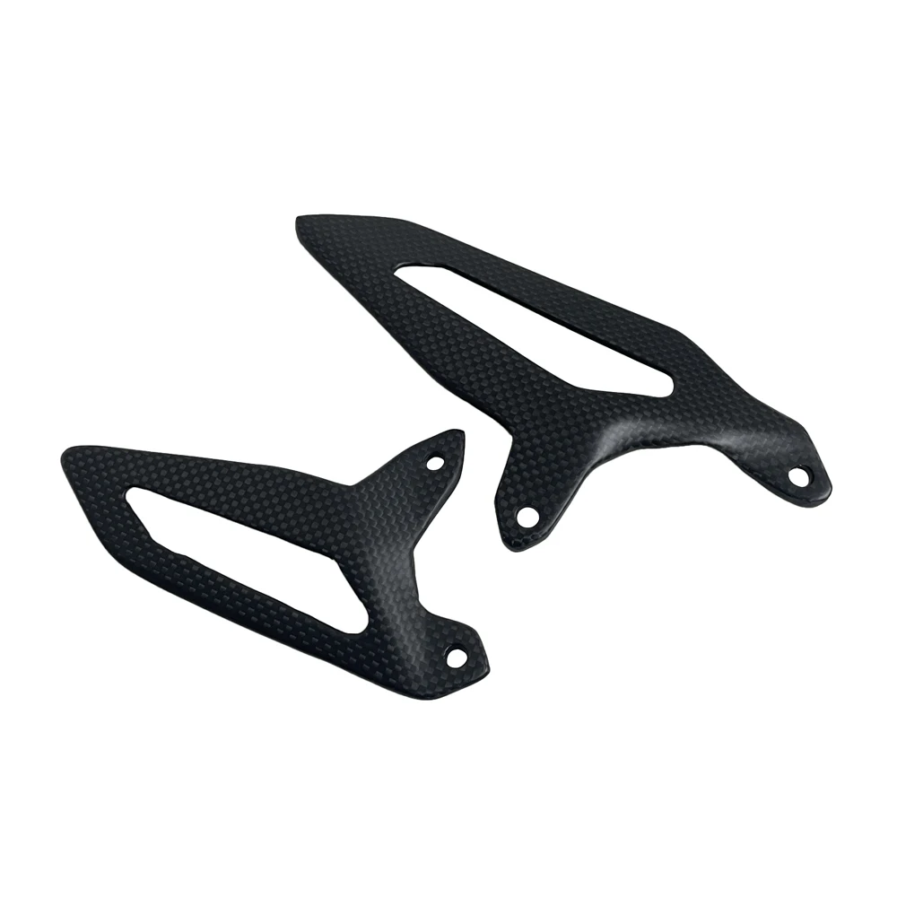 For Ducati Panigale V2/899/959/1199/1299 2014-2025 100% Carbon Fiber Motorcycle Accessories Heel Plates Guards Footrests