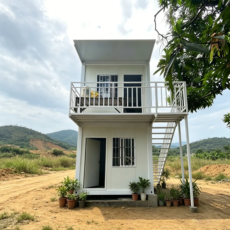 Prefabricated Z Fold Modular Container House Office Building Construction Site Shed Multi-Layer Stackable Steel Sandwich Panel