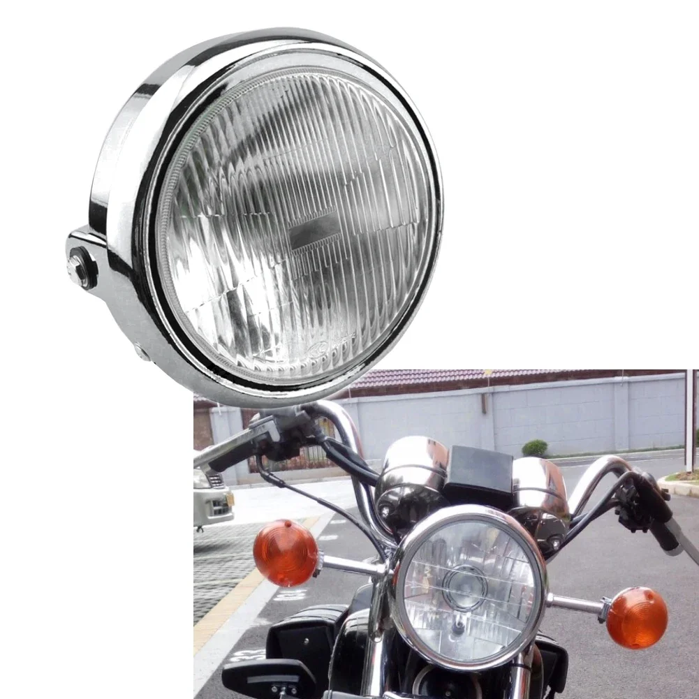 For CM125 125cc Headlamps Motorcycle Round Chrome Front Headlight Head Lamp Assembly