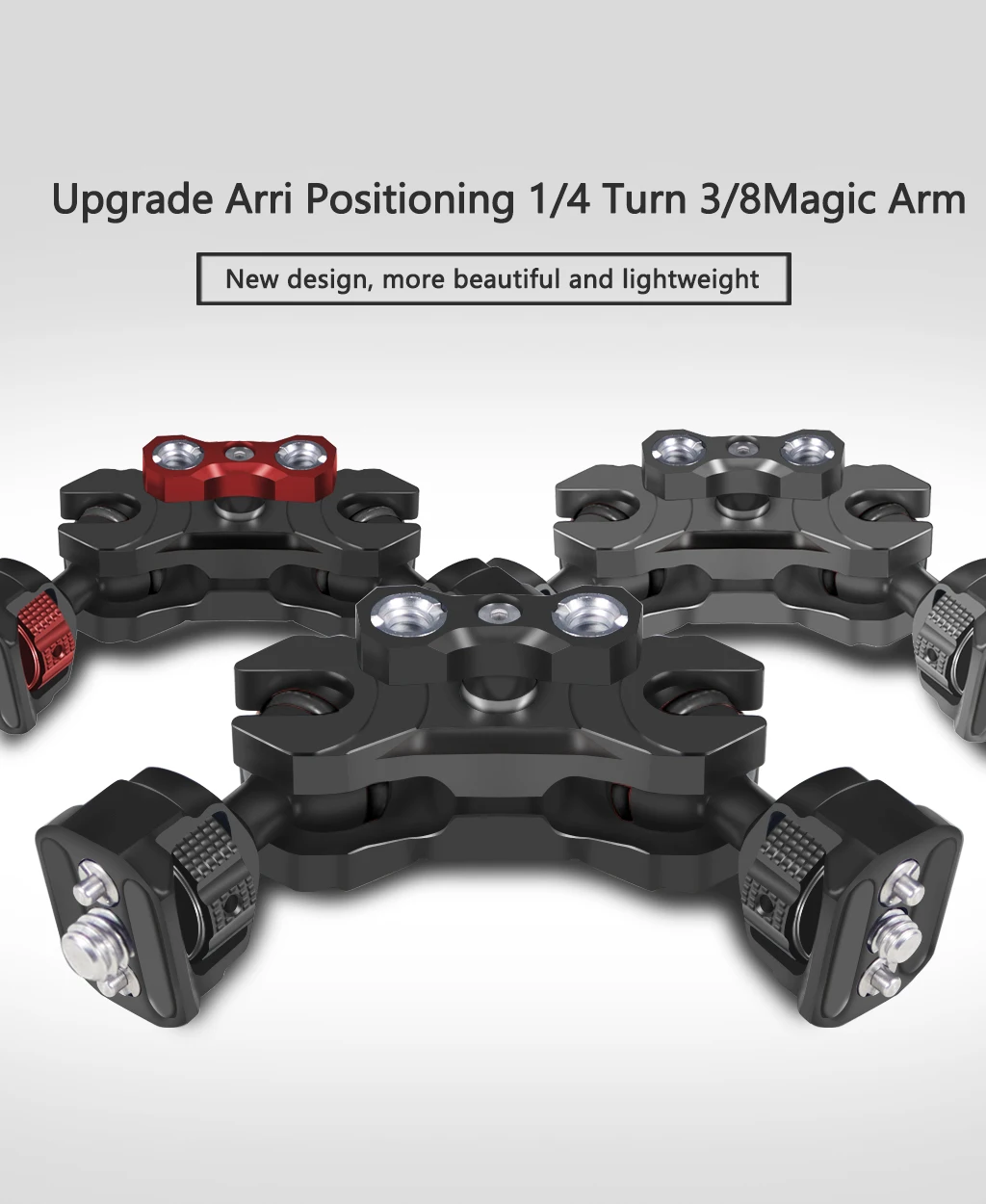 Neuer, verbesserter, universell einstellbarer Doppelkugelkopf 1/4 bis 3/8 Zoll, magischer Arm, Monitorhalterung, Zubehör für DSLR-Kamera-Käfige, unterstützt 5 kg – Detail 27
