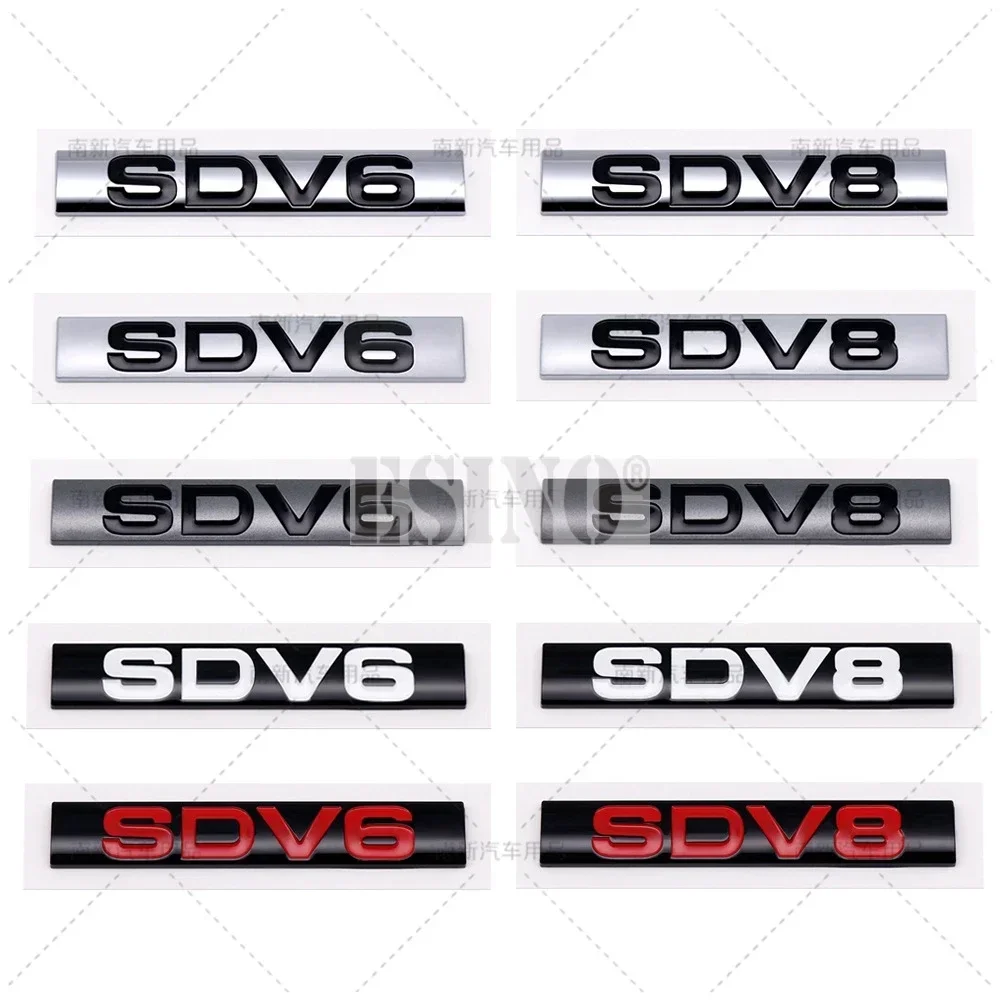 QA Car Styling 3D HSE SDV6 HSE SDV8 ABS Adhesive Emblem Badge Decal for Land Rover Ranger Rover Voguese Defender
