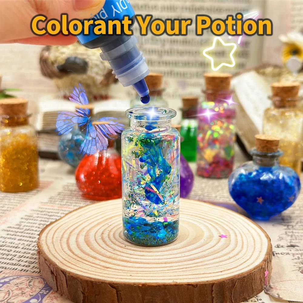 24pcs DIY Magical Potions  Fairy Magic Potions Kit for Kids DIY Handmade Toys for Christmas Decorations Creative Art Craft Toy