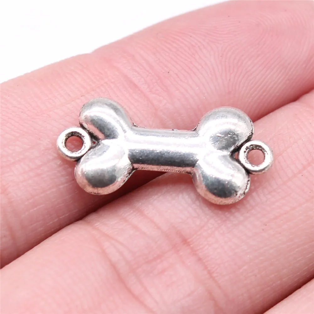 20pcs Charms Bone Dog House Charms Pendants Making DIY Handmade Tibetan Bronze Silver Color Jewelry