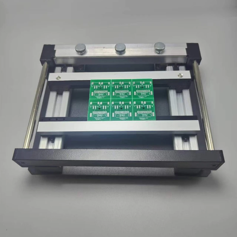 Manual Small Screen Printing Station  Steel Mesh Solder Paste Printing Table PCB Sampling view 4