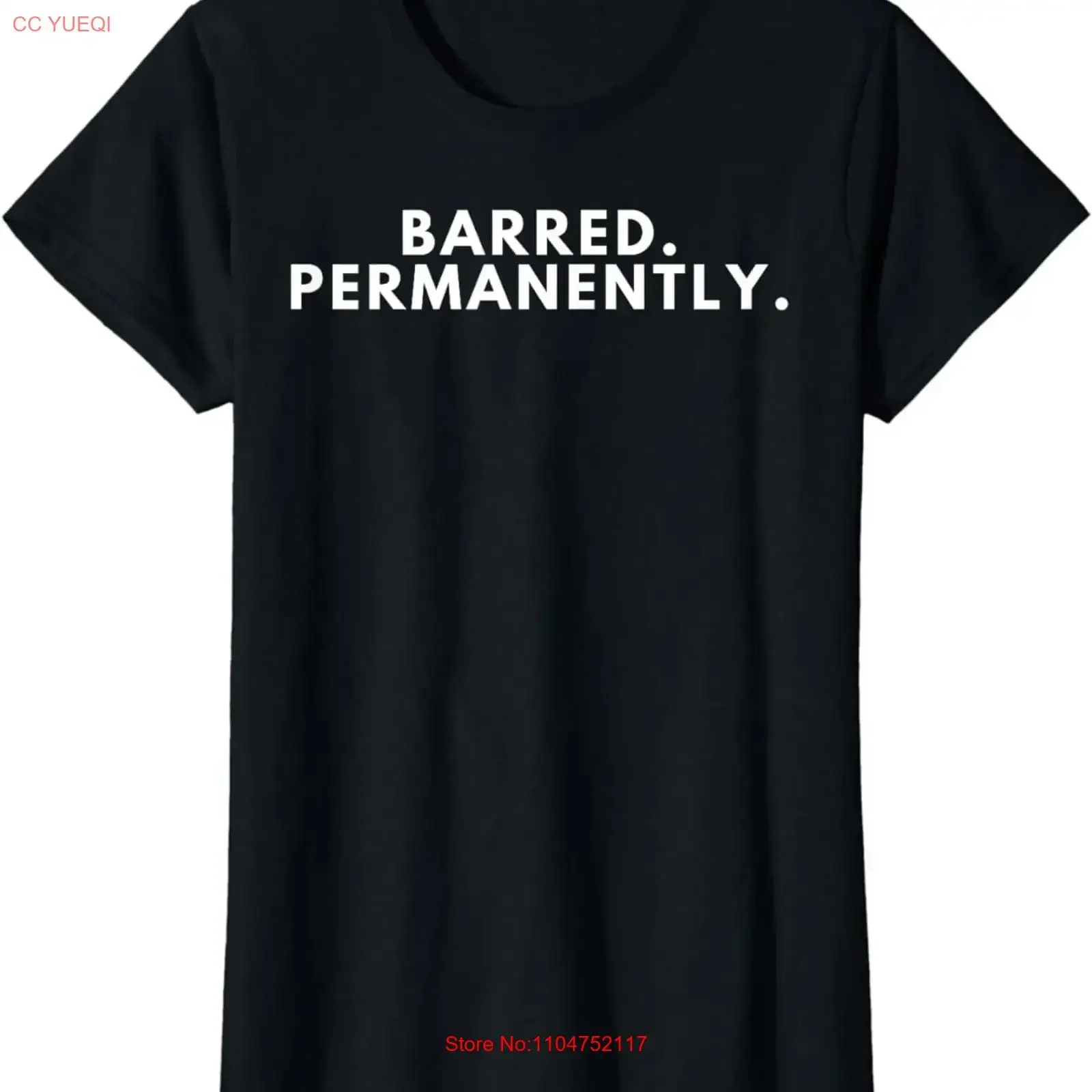 Barred Permanently Partner Love Funny Match Ladies' Crewneck T Shirt long or short sleeves vintage Washed streetwear Stretched