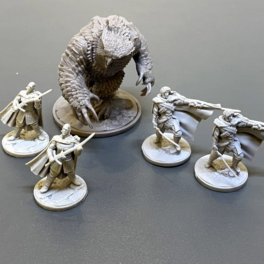 Set Drizzt Wizards Minsc & Boo Ranger Owlbear Monster Miniatures Nolzur's Pigments Figure Unpainted Exclusive Toys TRPG