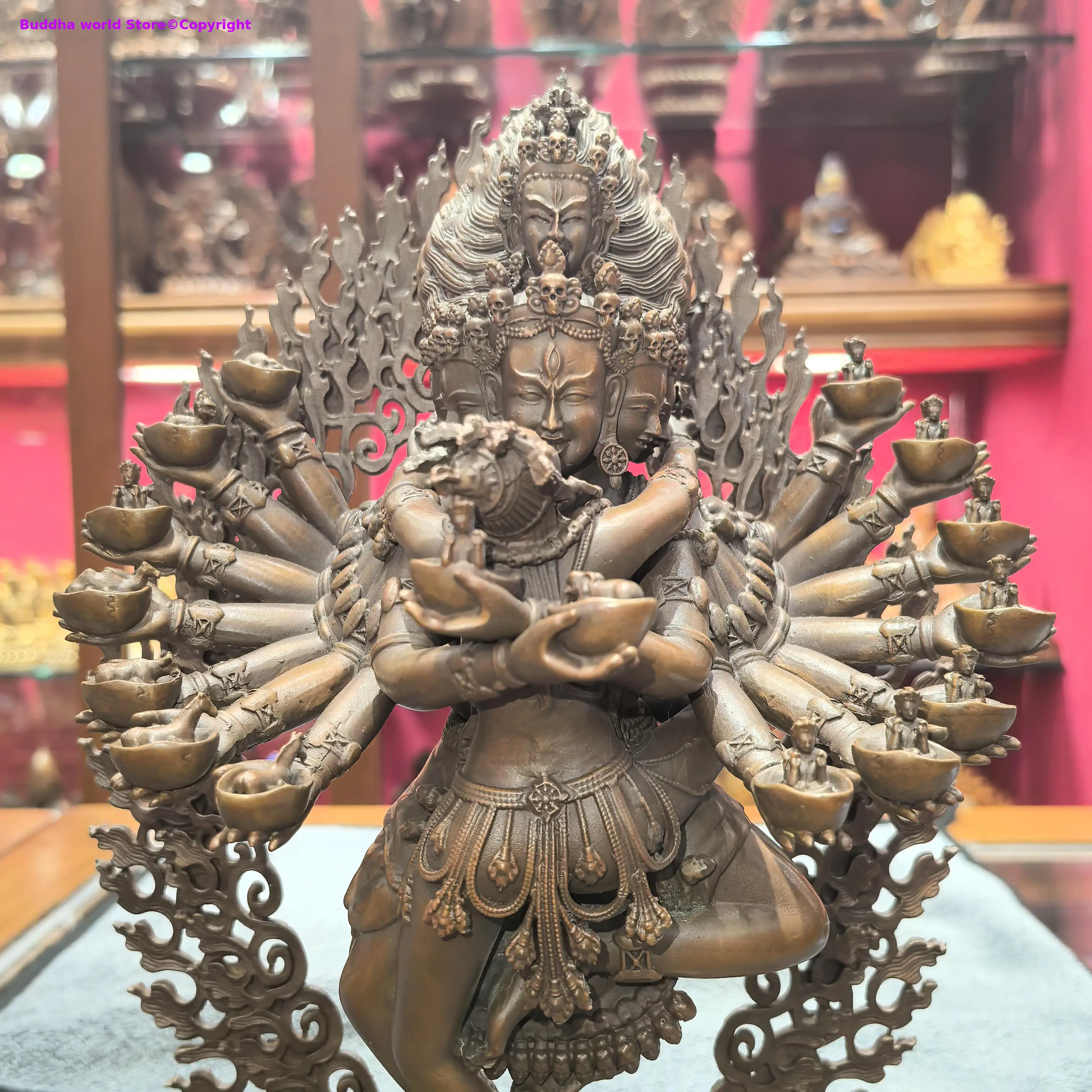 27CM Rare Hevajra Garab Dorje Shri Hevajra buddha statue high quality tibet buddhist altar supplies HOME family temple worship