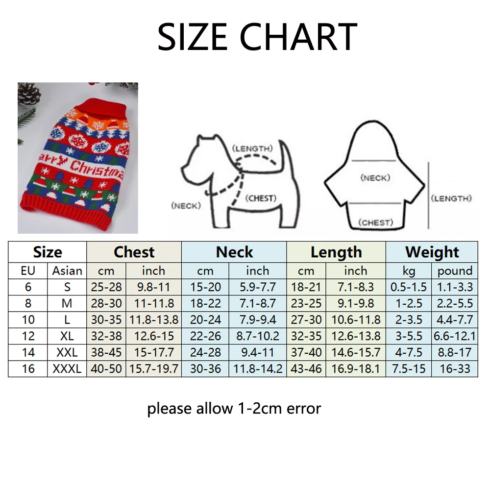 Dog Sweaters for Winter Soft Thickening Warm Pup Shirt Christmas Turtleneck Sweaters Small Medium Puppy Double Knitting Collar