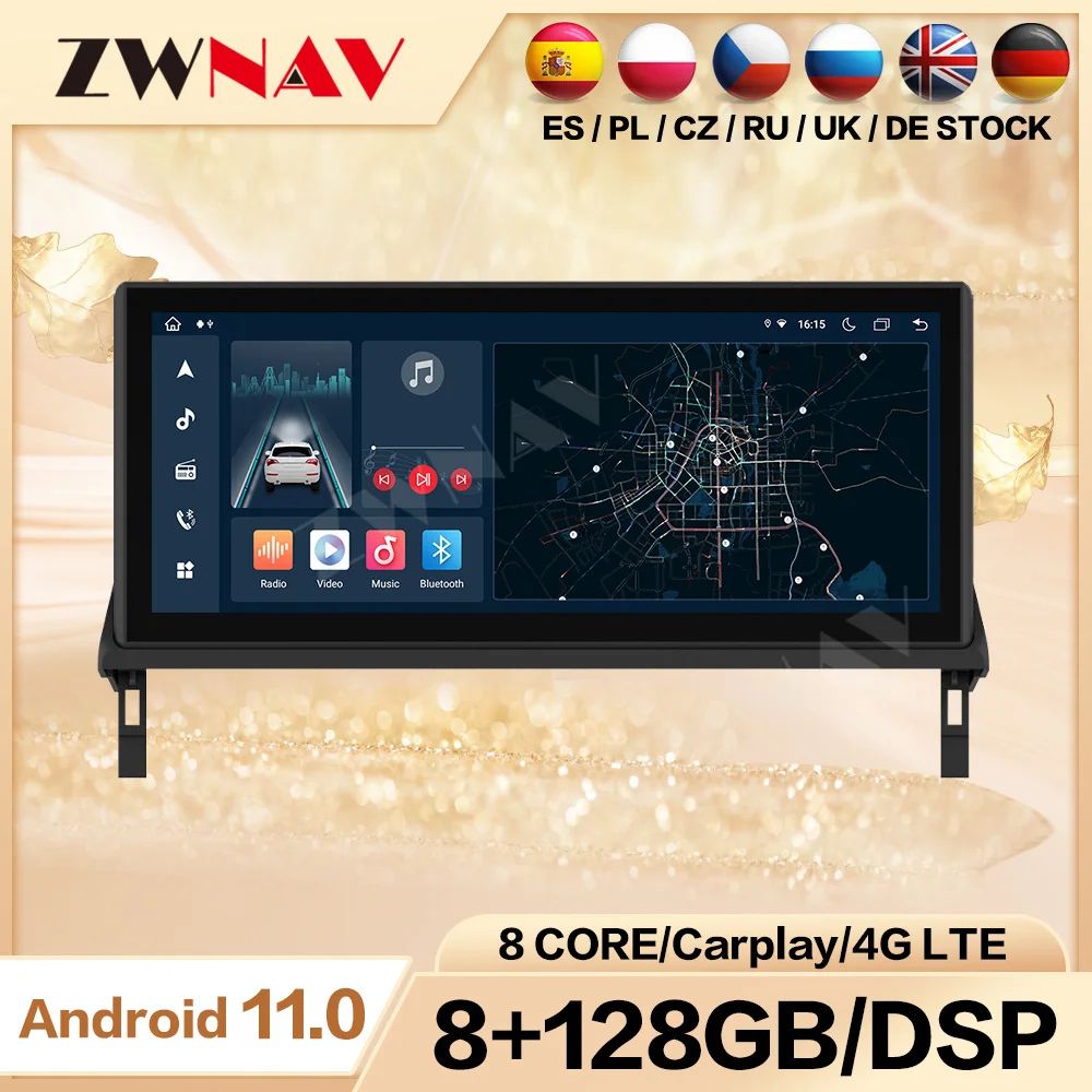 For Toyota BZ4X 2022 2 Din Android Automotive Car Radio Stereo With Bluetooth Audio DSP Carplay IPS Head Unit