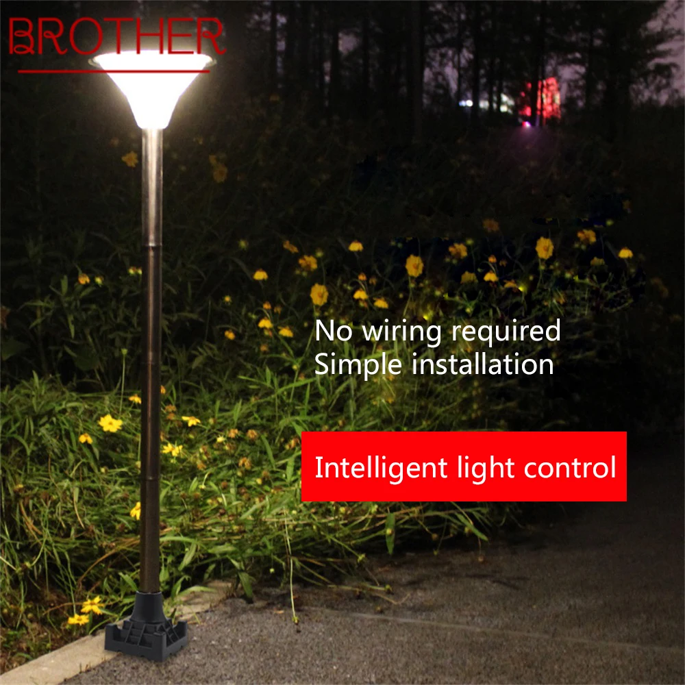 

BROTHER Solar Light Contemporary Lawn Lamp Waterproof IP65 Outdoor Decorative For Courtyard Park Garden