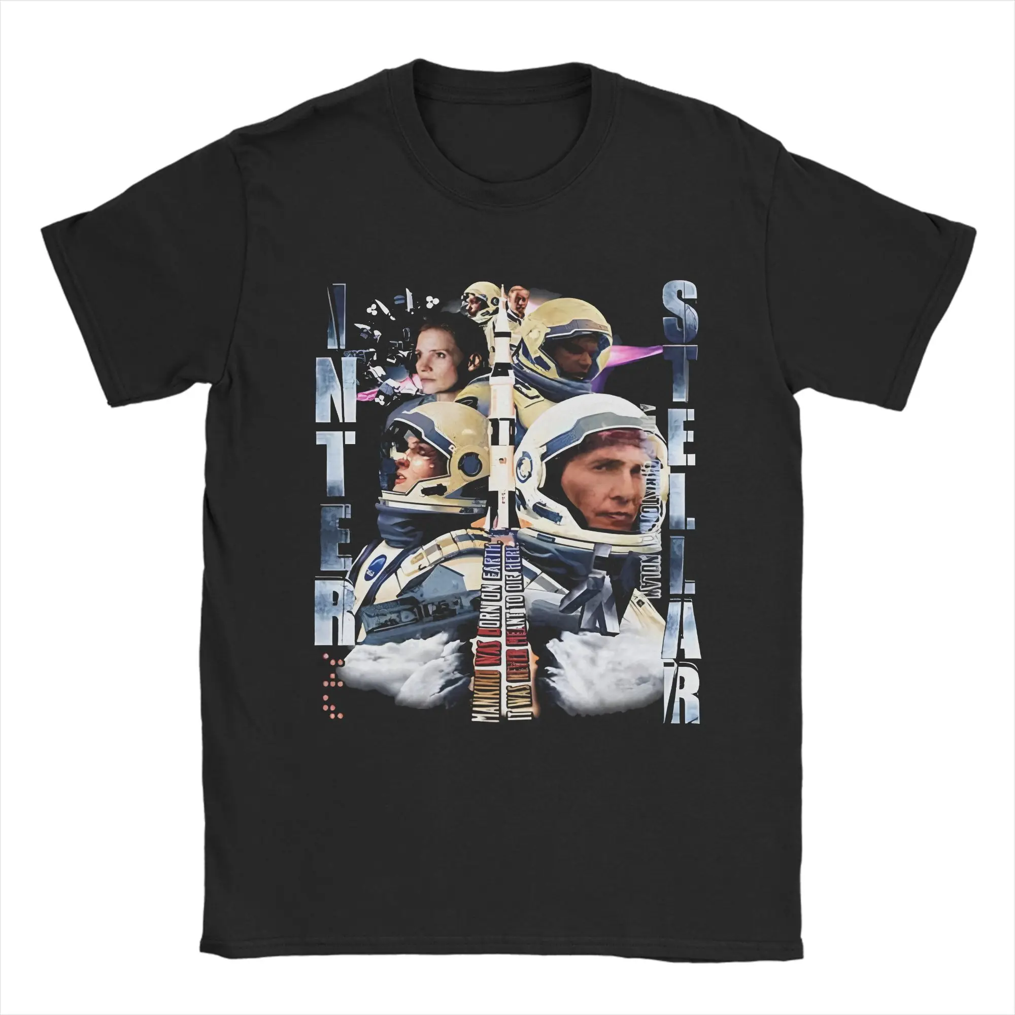 Interstellars Graphic Printing T Shirts Men Women  Cotton  Tee Shirt Clothing