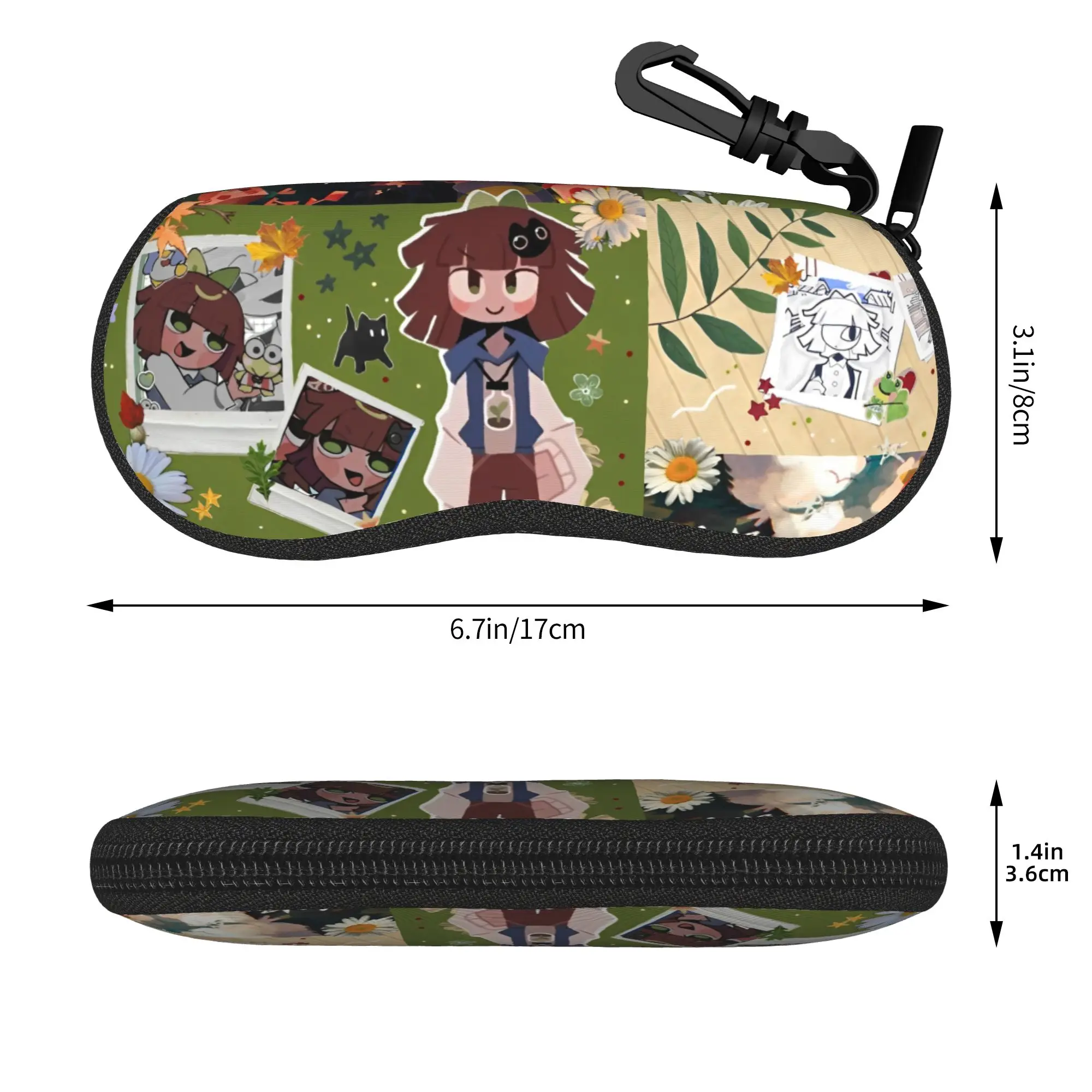 Claire Miss Circle Cartoon  Glasses Case Unisex Waterproof Box Fundamental Paper Education Glasses Storage Box Eyewear Container