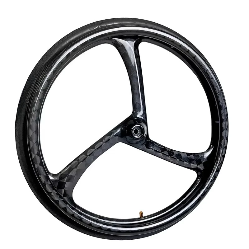 Universal Wheelchair Spare Parts 24x1 Full Carbon Rear Wheel With Inflatable Wear Resistant Rubber Tire Mobility Repair Fittings