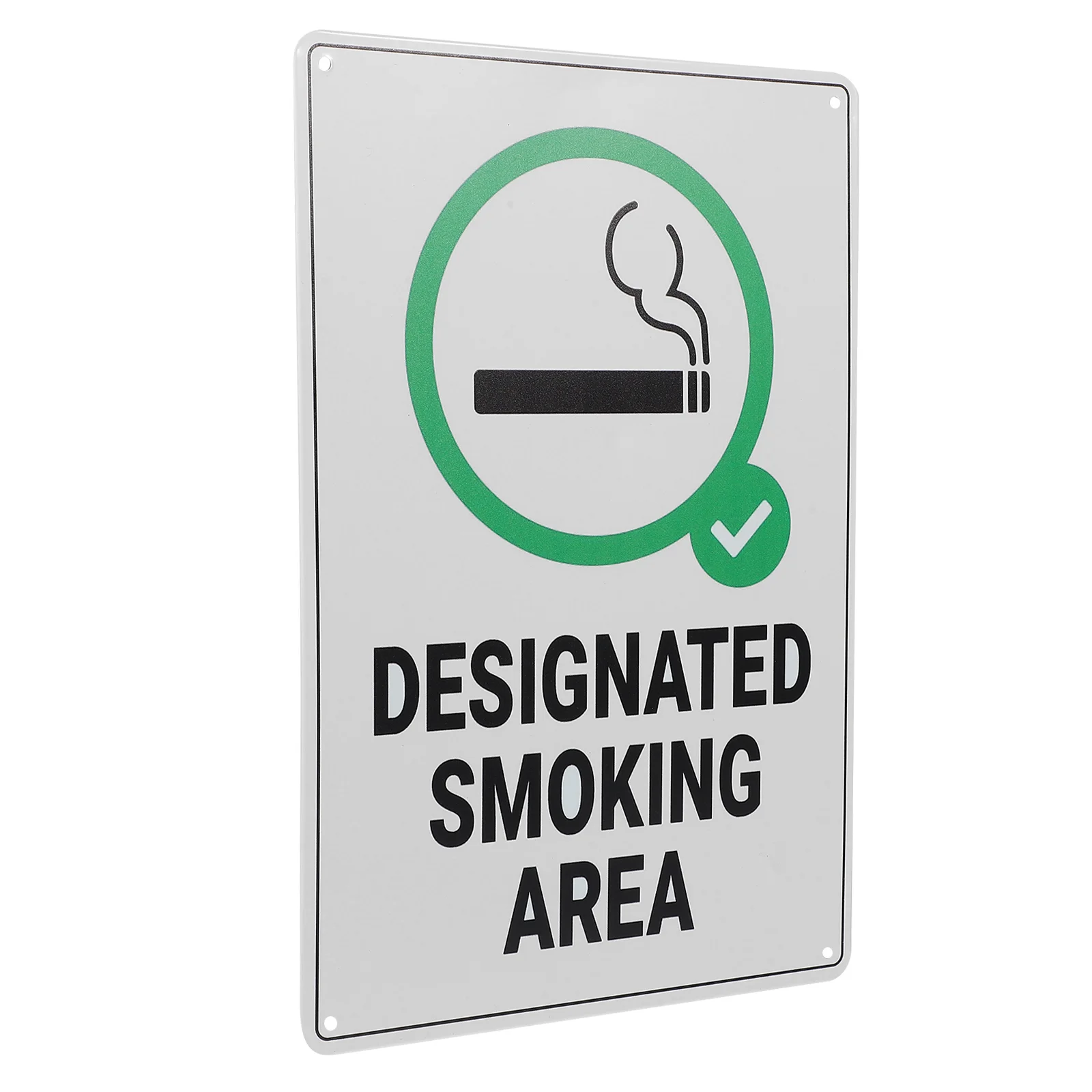 Smoking Area Sign Wall Plate Hanging Vintage for Home Signboard Iron Indoor Signs