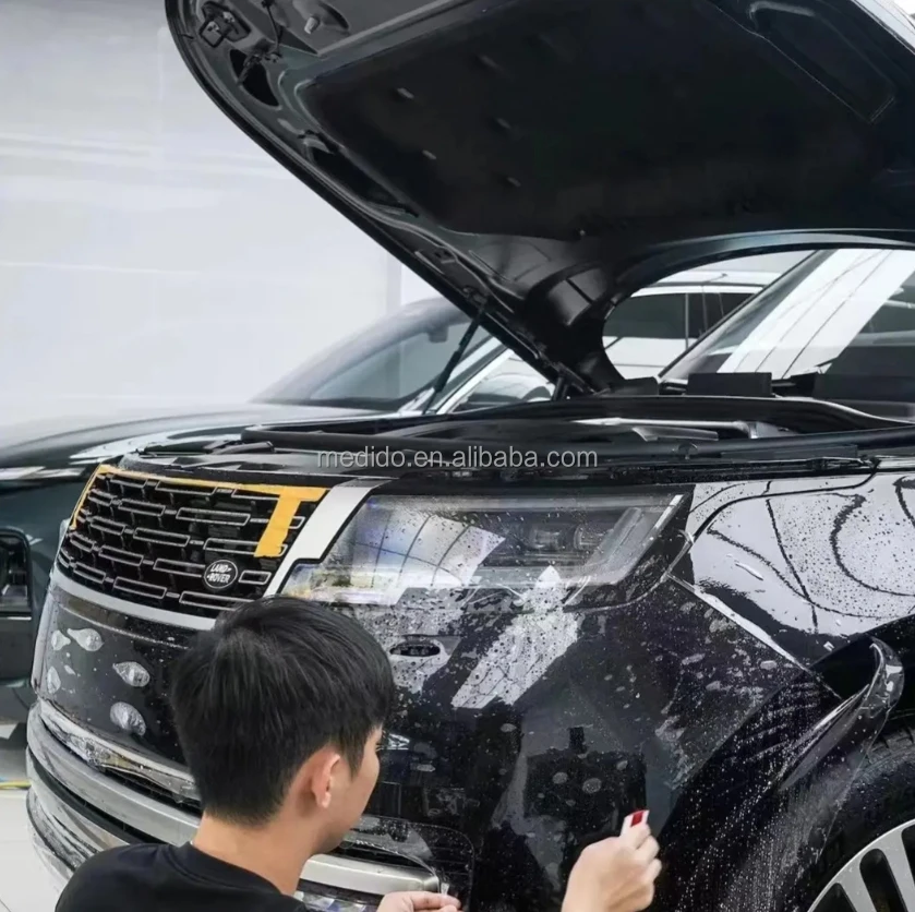 

Невидимая защитная пленка из ТПУ для автокраски, самовосстанавливающееся защитное покрытие от царапин, кузов автомобиля, фортепиано, ярко-черный, меняющий цвет