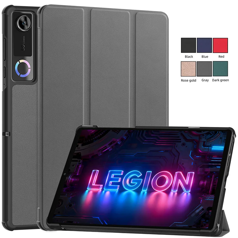 

For Lenovo Legion Y700 Gen 5 Case Trifold Magnetic PU Leather Hard Smart Cover For Lenovo Y700 2026 Legion 5th Gen Case 8.8"