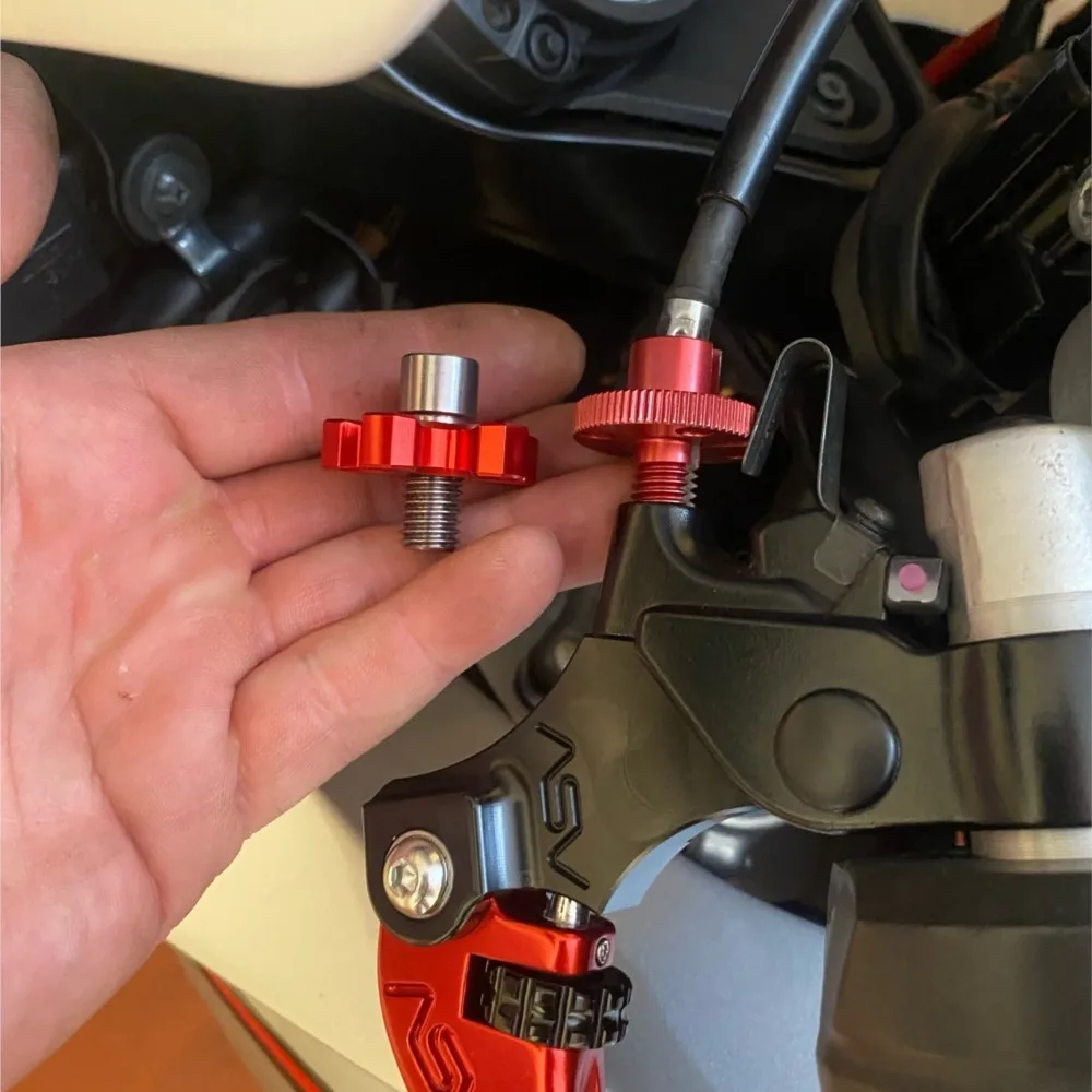 For ER6-N GPX600 Merchandise Handlebars M10 M8 * 1.5 Aluminum Motorcycle Brake Clutch Cable Wire Adjuster Fixed Screws Universal