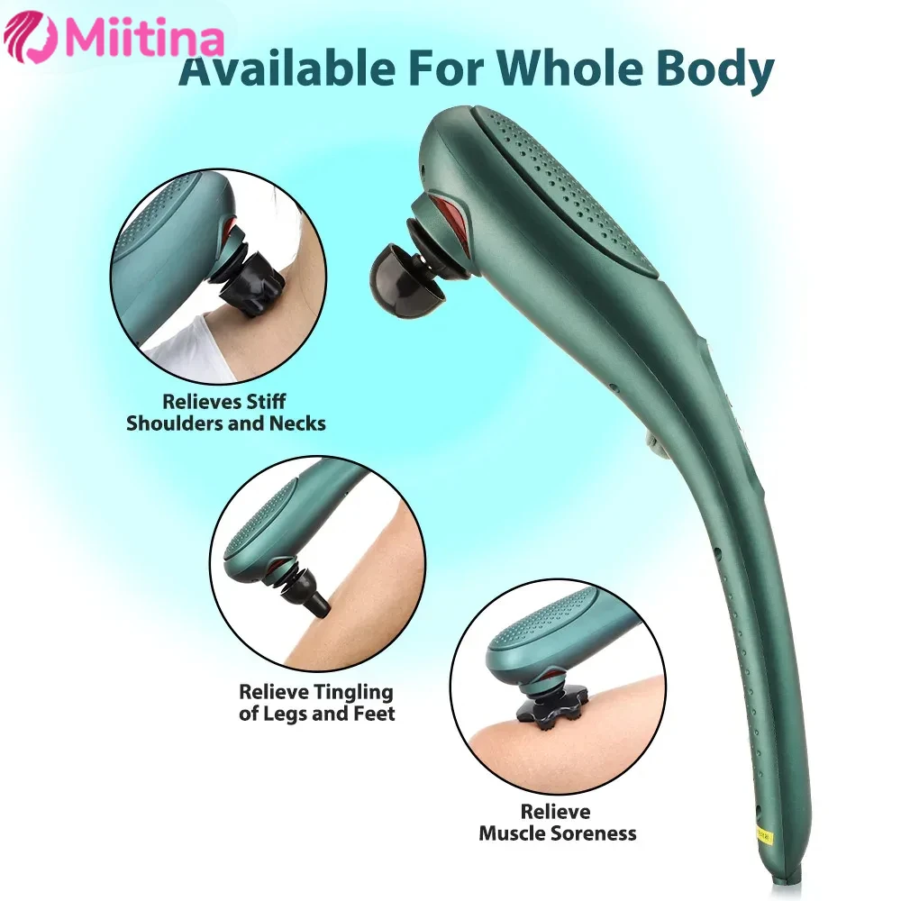 

Dolphin Massager Stick Electric Handheld Hammer Shoulder Neck Tapping Cervical Spine Waist Full Body Pounding Back Vibrator