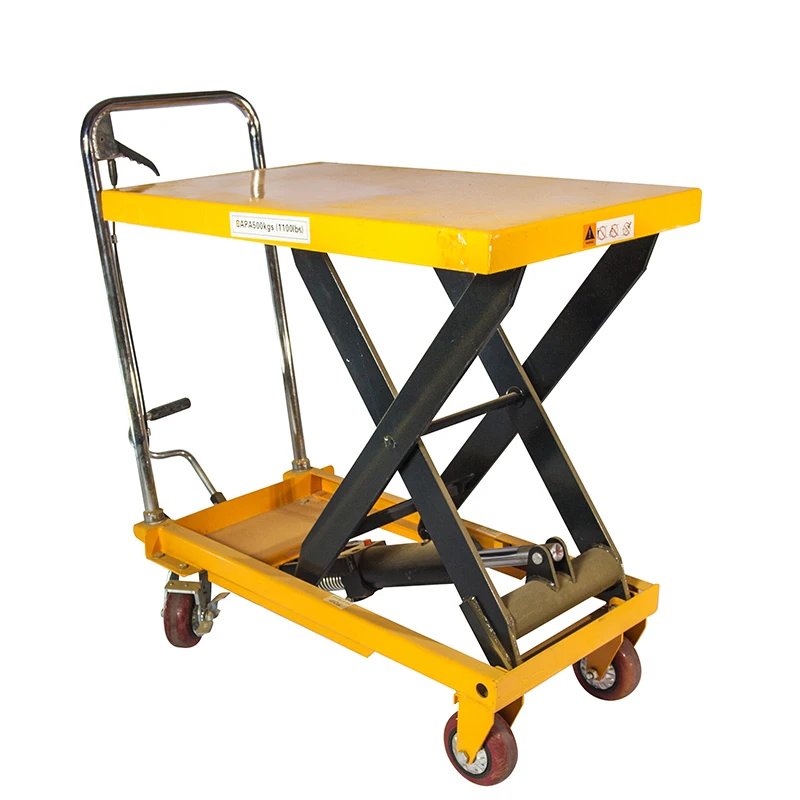 

Factory Supply Attractive Price 150kg-2000kg Household Hydraulic Portable Scissor Lift Table Cart