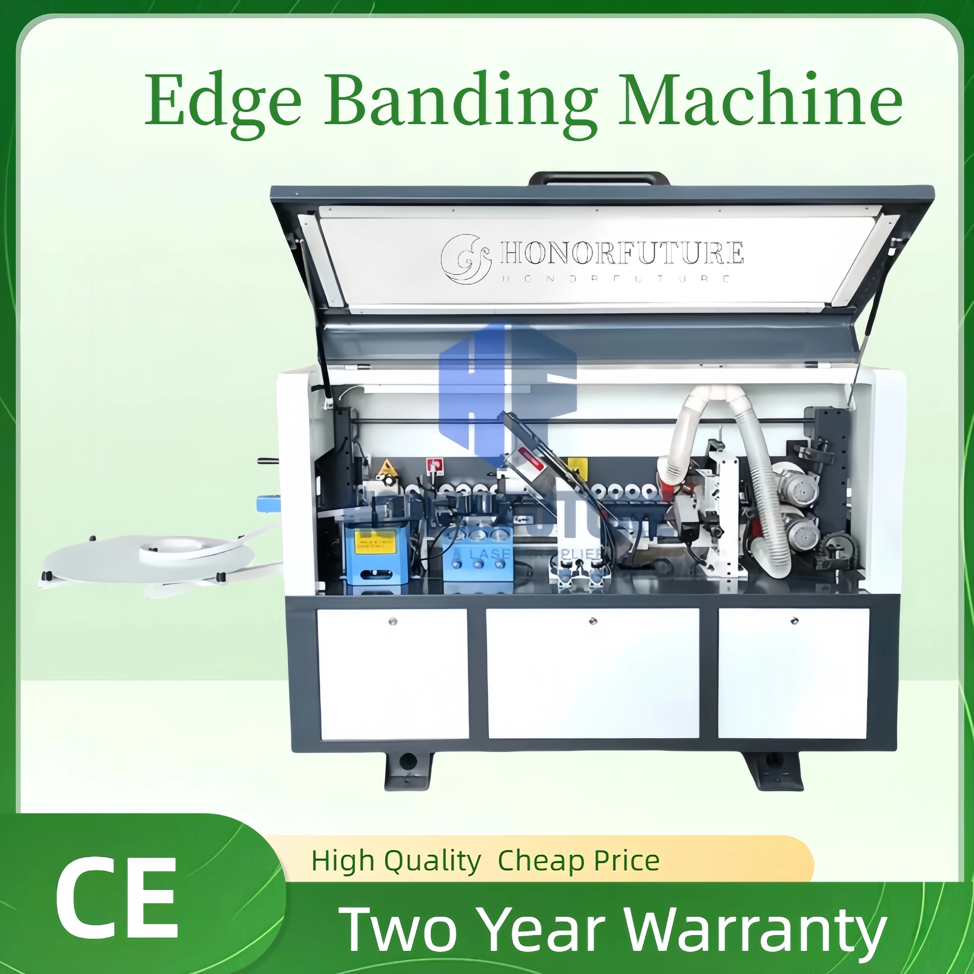 

Automatic MDF PVC Plywood Edge Banding Machine Edgebander With Pre-milling Trimmer for Furniture Cabinet Door MDF