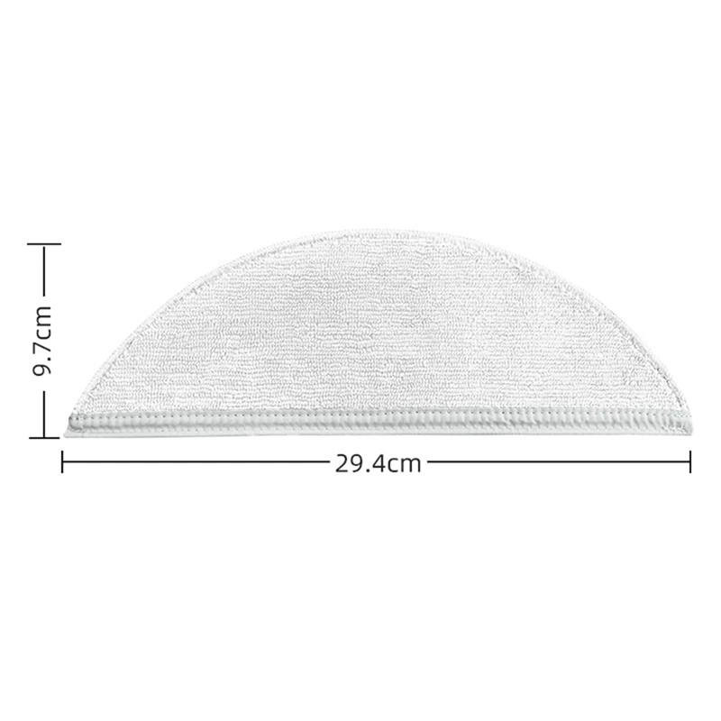Сменные детали для Lydsto R1, 8 шт., умные аксессуары для подметания робота, Швабра для мытья, серая и белая ткань для мытья