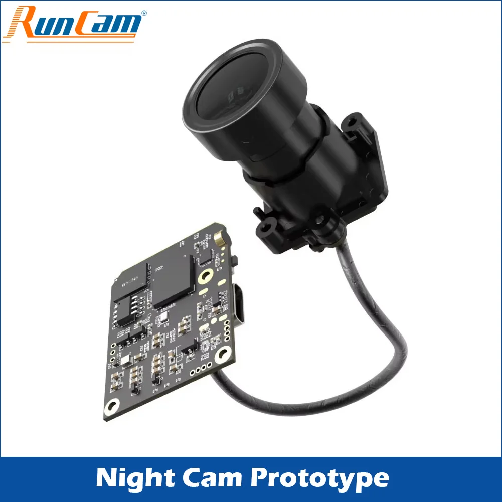RunCam Run Cam Night Cam Prototype FPV Camera 1/1.8'' Sensor 2.7K Resolution MP4 Video Format for RC FPV Drone
