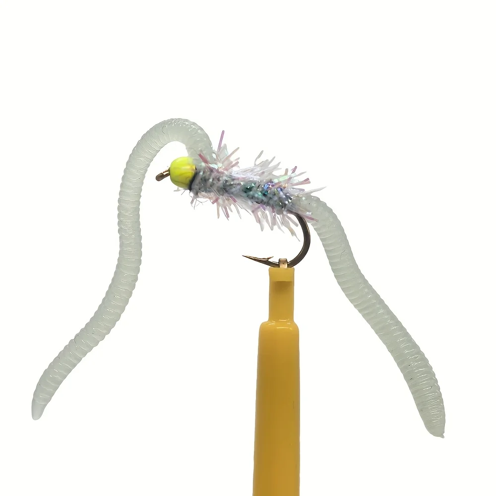 9-teiliges Set UV- und Leuchtperlenköder San Juan Fly Weichköder für Forellen-, Barsch- und Karpfenangeln im Süßwasser – Detail 7