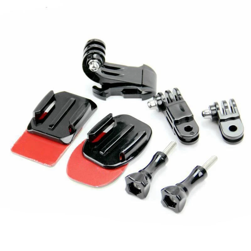 RISE-2X 9 In 1 Helmet Front Side Quick Clip Mount Kit For Gopro Hero 6 5 4 3 2 Session