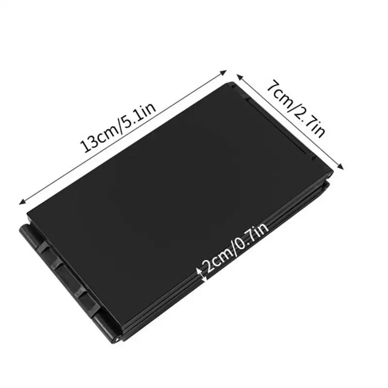 Specchio per trucco pieghevole portatile da tavolo multiangolo a 4 vie per strumenti di bellezza per specchio per trucco in vetro per taglio auto dei capelli