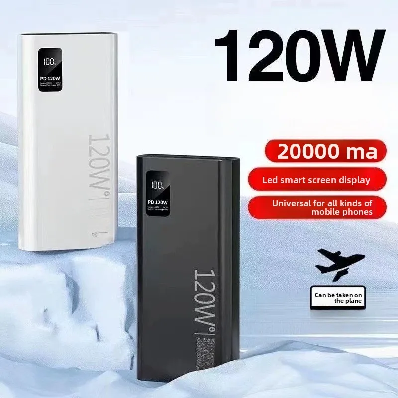 

High-quality 57000mAh 120W Power Bank Super Fast Charging Large Capacity Battery Charging Powerbank for IPhone Samsung Huawei