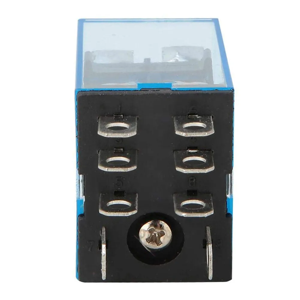 2 ON 2 OFF Coil Power Relay LY2NJ+Socket Base 5A 8-pin DC 12V Socket Socket Base With PTF08A 10A Hot Sale BRAND NEW
