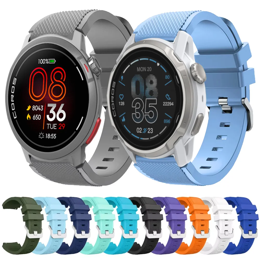 22mm Sport-Silikonarmband für COROS PACE 4/3/Pro/APEX 4 42mm Uhrenarmband CMF Watch 3 Pro Suunto Ocean/Run/Vertical 2 1 Zubehör