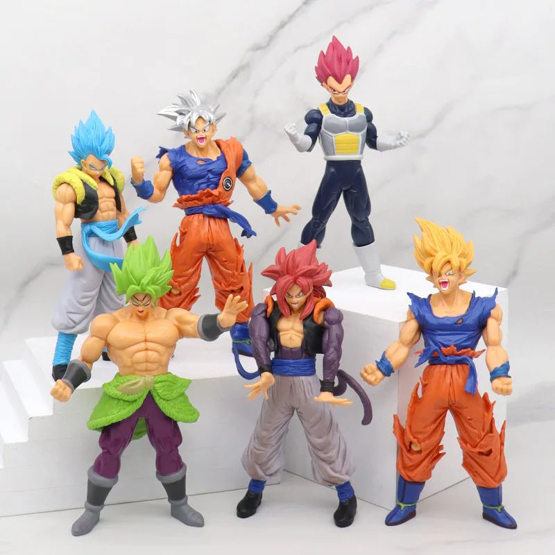 

New 17-20CM Son Goku Super Saiyan Figure Anime Dragon Ball Goku DBZ Action Figure Model Gifts Collectible Figurines for Kids