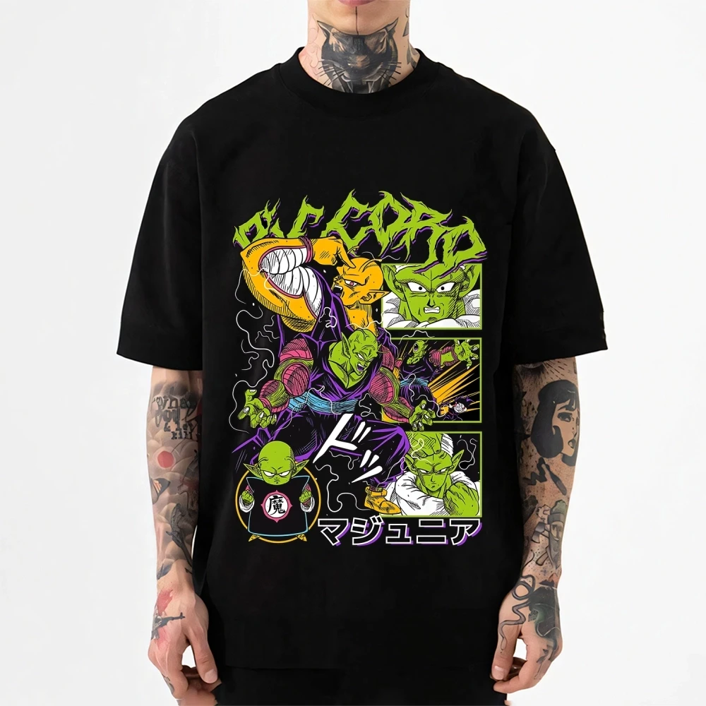 2026 New DRAGON BALL Piccolo Japanese Style Classic Tee High-quality Streetwear T-Shirts Suitable for Both Men Women Summer
