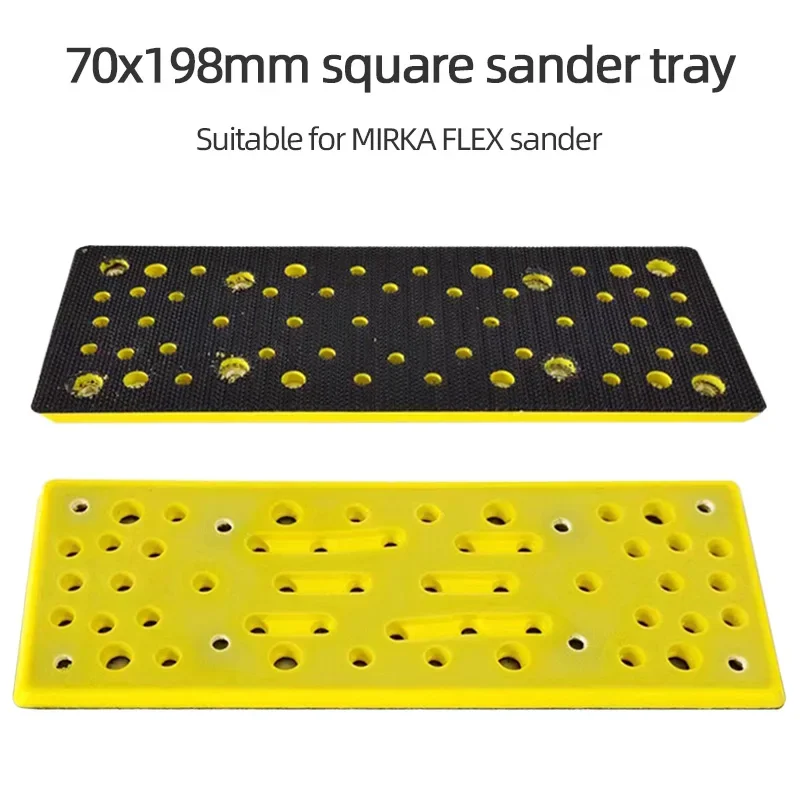 

70/198 MM Tray For MIRKA FLEX Rectangular Sandpaper Sander Head Dry Grinding Accessory Base