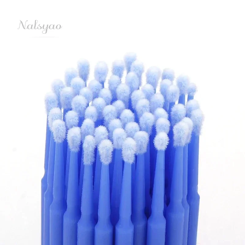 100Pcs Disposable Eyelash Brush Lash Removing Swab Micro Brush Individual Eyelash Extension Supplies Makeup