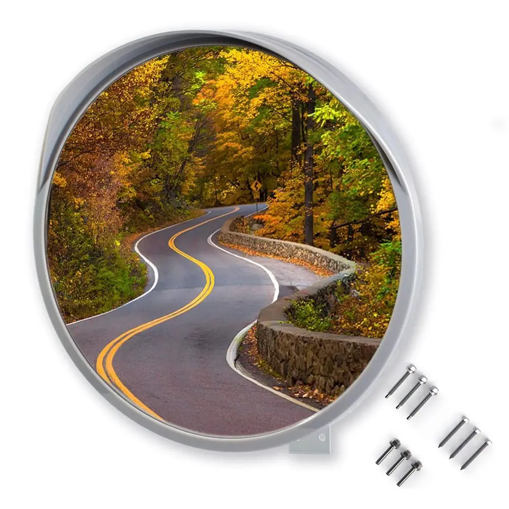 

24 inch Convex Mirror, Outdoor or Indoor, Wide Angle View, Curved Traffic Safety and Security Mirror 610 mm
