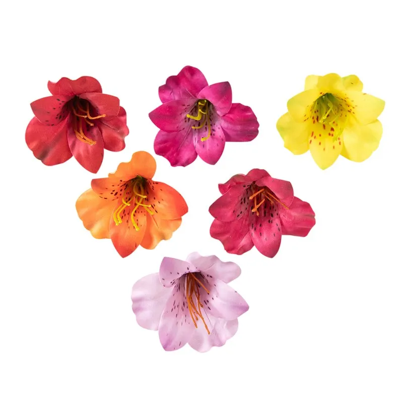10 Stück künstliche Blumen aus Seide, Schmetterling, Orchidee, Hochzeit, Zuhause, Outdoor, Bogen, Dekoration, Zubehör, Brosche, DIY-Weihnachtskranz – Detail 4