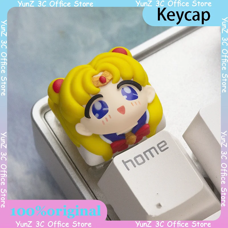 Anime Keycaps 키캡 Mechanical Keyboard Keycaps Customized Keycaps Personalized Resin Art Keycaps Suitable For F99 Pro Wooing Rainy