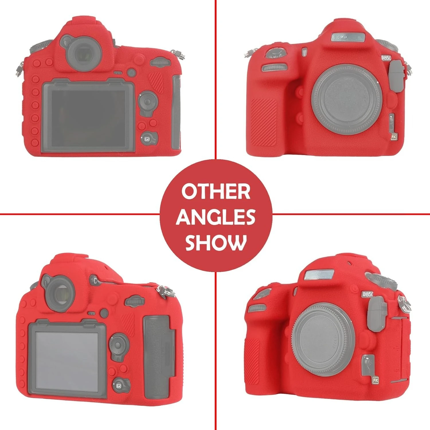 

For Nikon D850 Protector Silicone Case Armor Skin Body Cover DSLR Camera Bag Protector Cover Soft Silicone Rubber D850