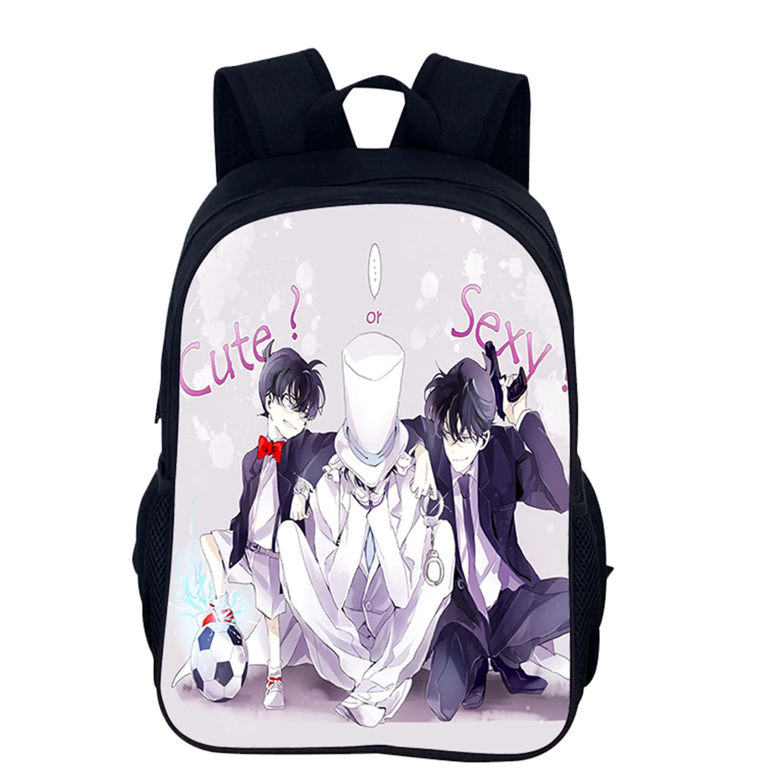 Detective Conan Classic Large Capacity Backpack,Unisex Boy Girl Fashion Casual Knapsack for School Travel