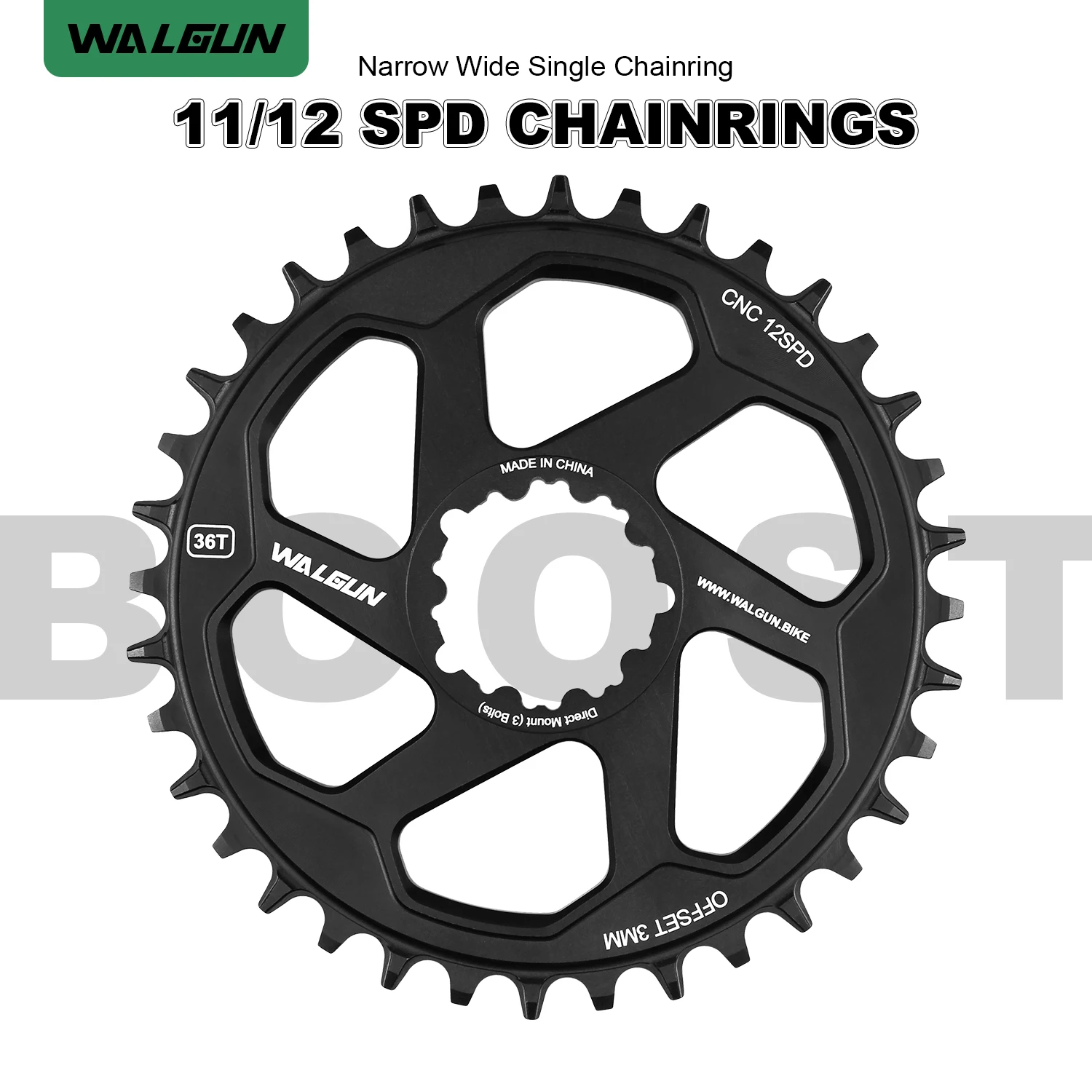 

Narrow Wide MTB Mountain Bike Chainring Boost Offset, Direct Mount, Xtank Bicycle Crankset Chain Ring, Bike Parts Pedivela 3mm