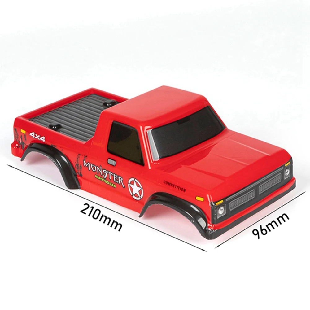 Soft Plastic F150 Body Shell for Axial SCX24 1/24 RC Crawler Car DIY Upgrades Parts,Red