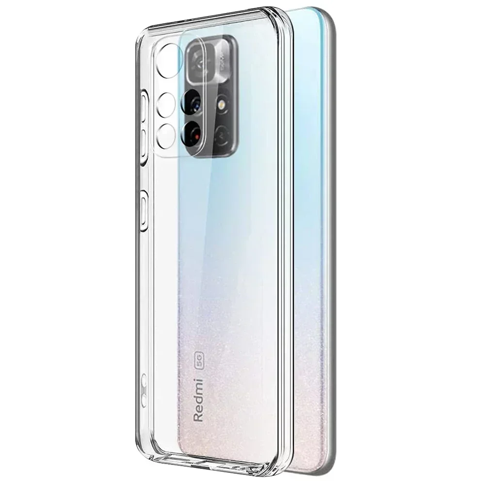 Ultra Thin Silicone Phone Case For Xiaomi Redmi Note 11 10 9 8 Pro Max 11T 10S 9S 9T 8T Clear Soft Case For Redmi 10 9A 9C Coque